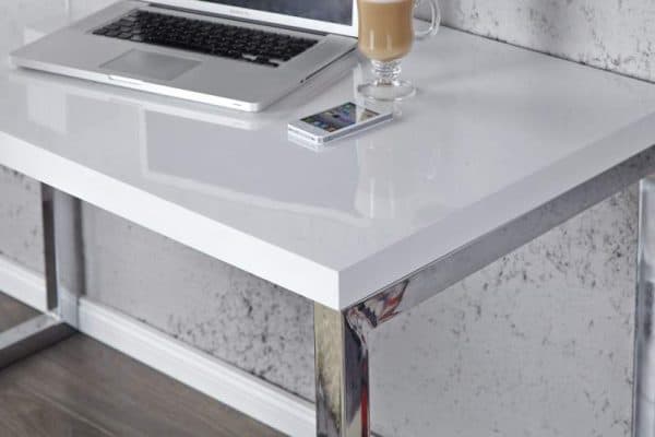 Biely písací stôl White Desk 60 x 120 cm – 40 mm »