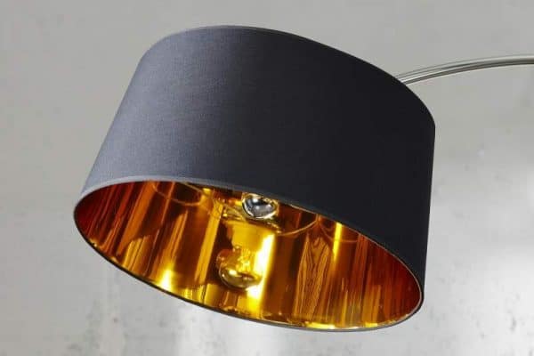 Čierno-zlatá stojanová lampa Forma »