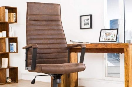 Kancelárska stolička Q-253 - hnedá vintage