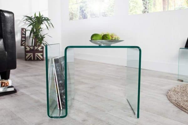 Sklenený konferenčný stolík Ghost 40 x 50 cm »