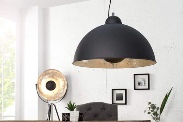 Závesná lampa Ador Stout - čierna