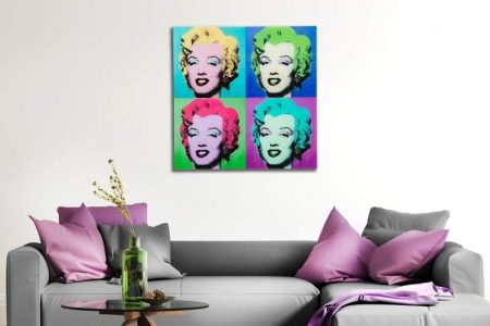 Obraz Pop Art Marilyn 60x60cm sklo