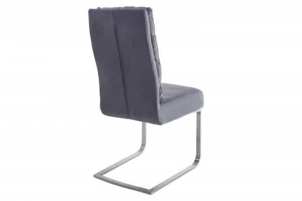 Sivá jedálenská stolička Comfort Vintage »