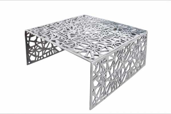 Strieborný konferenčný stolík Abstract 60cm