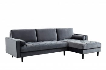 Ecksofa Cozy Velvet sivá zamat Ecksofa Cozy Velvet sivá zamat
