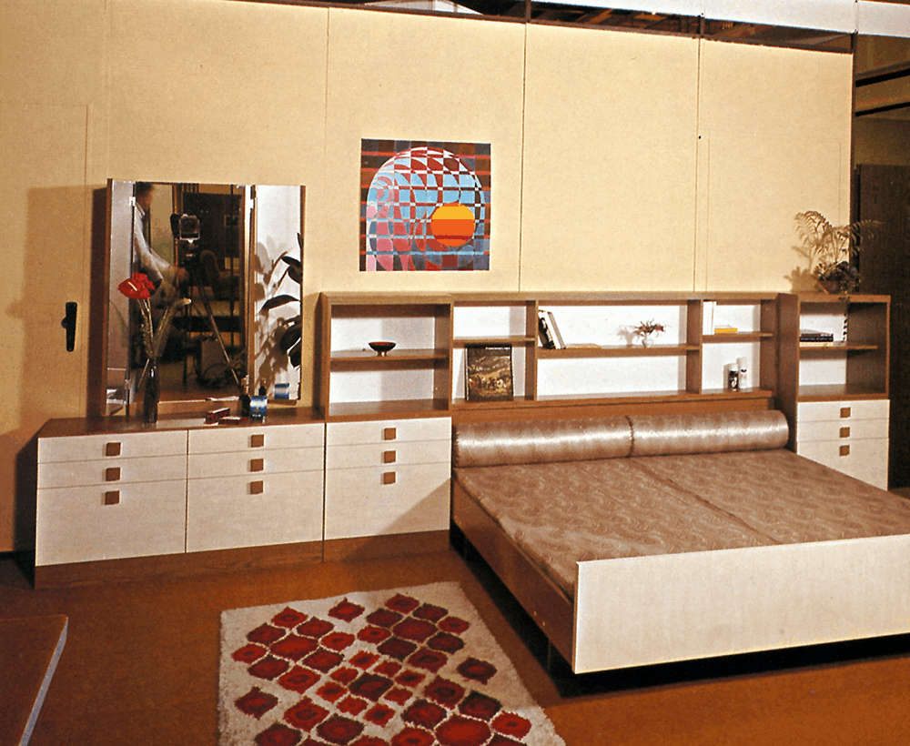 spálňa v 60tych rokoch