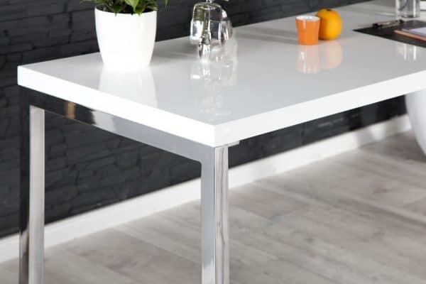 Písací stôl White Desk biela 140x60cm
