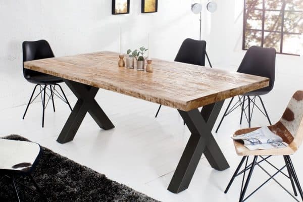 Jedálenský stôl Iron Craft 160cm Mango prírodná 70mm