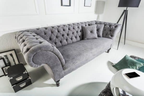 Sofa Paris II 230cm sivá vrecovina