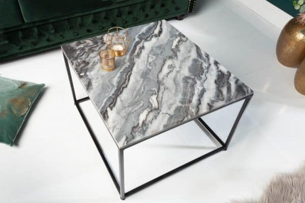 Konferenčný stolík Elements 50cm mramor sivá