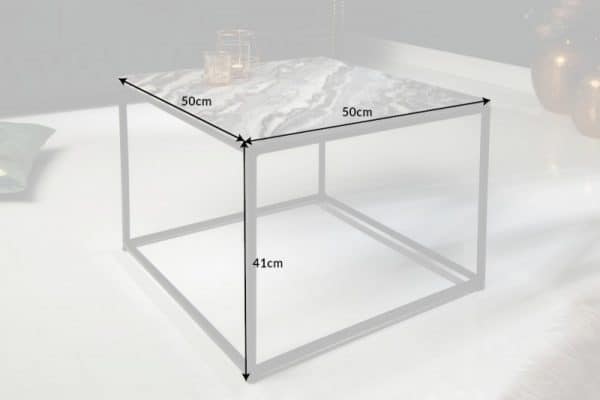 Konferenčný stolík Elements 50cm mramor sivá