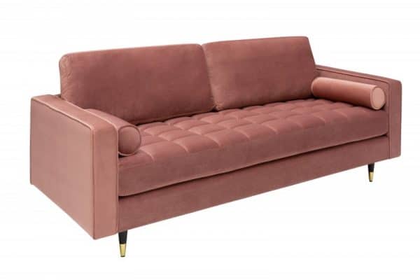 Sofa Cozy Velvet 225cm altrosa zamat