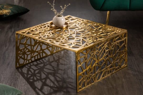 Konferenčný stolík Abstrakt 60cm zlatá