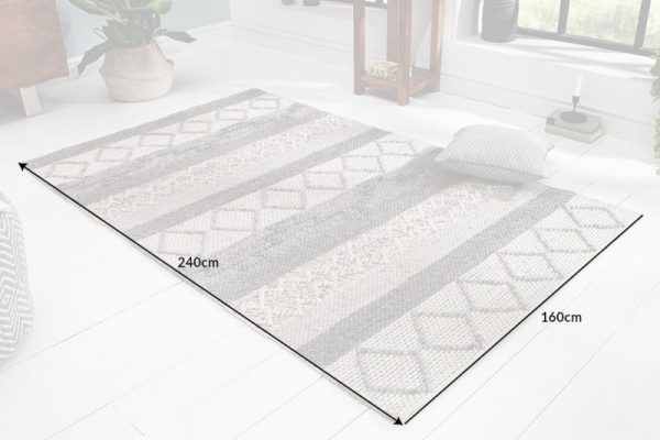 Teppich Yarn 240x160 cm sivá