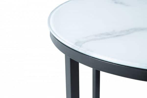 Konferenčný stolík Elegance 50cm biela mramoroptik