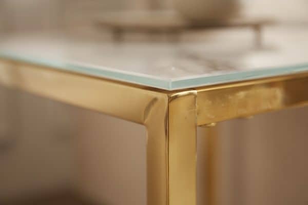 Konferenčný stolík Elegance set 2ks 40cm Kristallglas zlatá