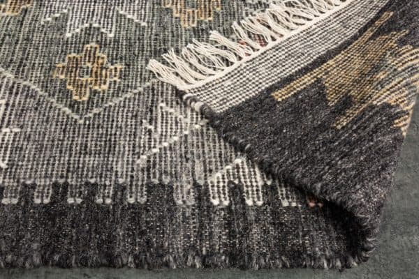 Teppich Ethno farebné sivá Wolle 160 x 230cm