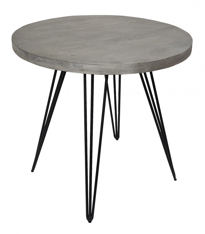 Jedálenský stôl Scorpion 80cm Mango sivá